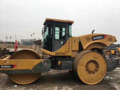 二手21吨铁三轮压路机