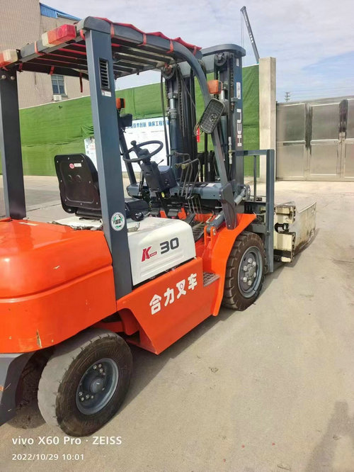 二手合力3吨夹报叉车